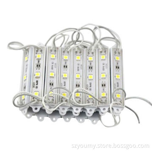 5050 SMD 3 LED Module, White, Waterproof, Decoration, Advertisement, DC 12V